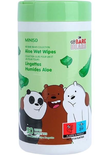 We Bare Bears Aloe Özlü Islak Mendil (50 Adet) fiyatları