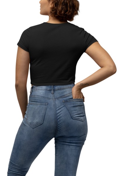 Kadın Lion King Baskılı Crop Top, Kız Çocuk Aslan Kral Çizgi Film Temalı Crop Bluz fiyatları