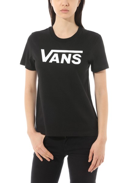 WM Flying V Crew Tee VN0A3UP4BLK1 KADIN Siyah Tişört