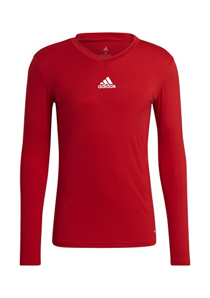 Team Base Tee Erkek Futbol Uzın Kollu Antrenman Tişörtü GN5674 Kırmızı