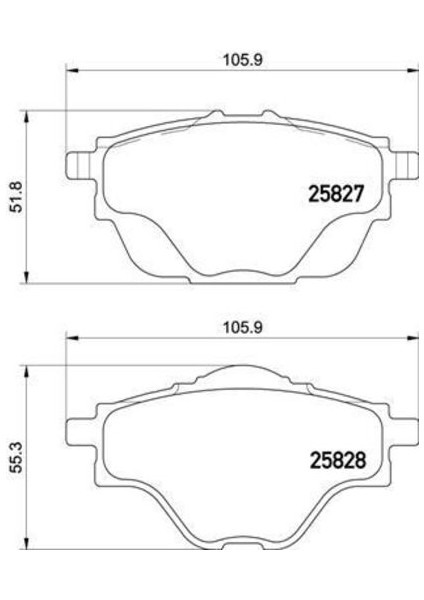670395 Arka Fren Balatası 3008 II-308 II-5008 II-508 Iı-C4 Grand Pıcasso Iı-C5 Aırcross-Ds7-Grandland 13> Dısk Capı 290MM