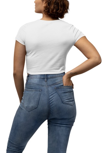 Kadın Lion King Baskılı Crop Top, Kız Çocuk Aslan Kral Çizgi Film Temalı Crop Bluz fiyatları