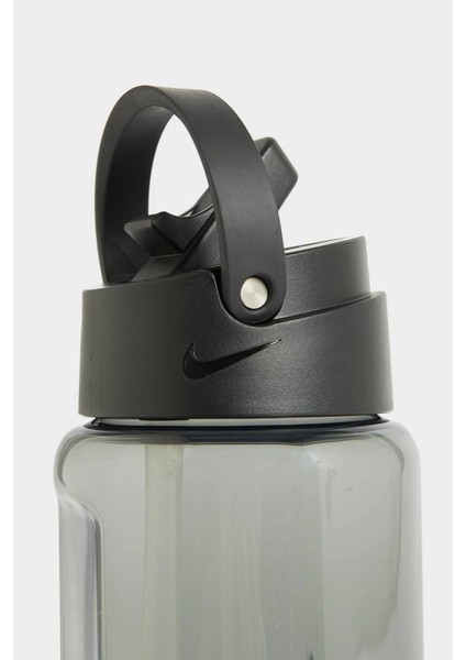 Recharge Straw Pipet Bottle 24 Oz 0,71LT Bpa Free Bpa Içermeyen Pipetli Suluk Siyah