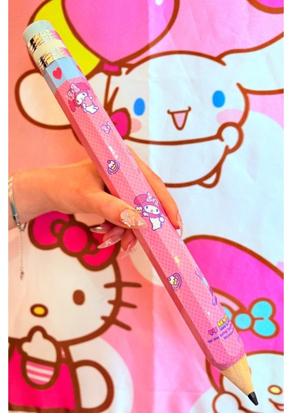 Sanrio Karakterleri Lisanslı Parti Temalı Mega Kalem