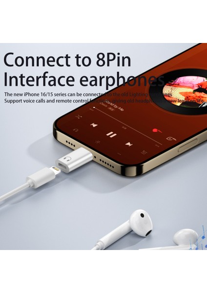Usb-C - 8pin (Lightning) Kulaklık Adaptörü | Hi-Fi Ses Kalitesi | Mikrofon ve Kumanda Destekli modelleri