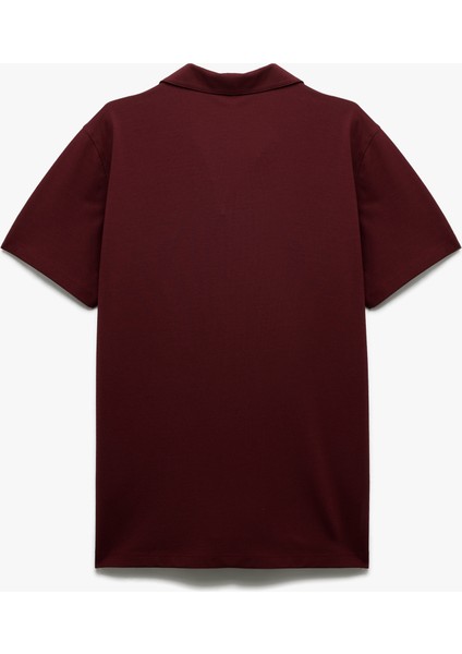 Regular Fit Kısa Kollu Pike Kumaş Pamuklu Polo Yaka Tişört fiyatları