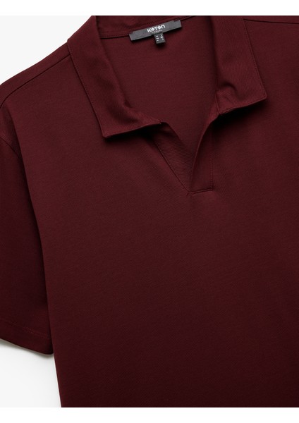 Regular Fit Kısa Kollu Pike Kumaş Pamuklu Polo Yaka Tişört modelleri