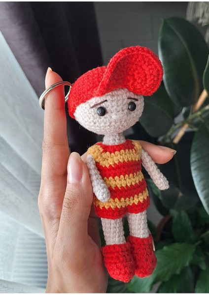 Elite Amigurumi Taraftar Bebek Taraftar Anahtarlık Oyuncan Bebek 1 Adet
