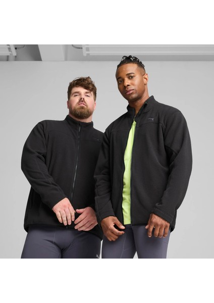 Erkek Siyah Puma Wınter Tech Fleece Jacket M Siyah Erkek Mont