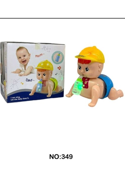 Elite Pilli Işıklı Sesli Biberonlu Emekleyen Bebek 1 Adet