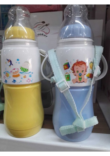 Elite Bebek Mama Matarası Bebek Biberonu 230 cc Emzikli 1 Adet