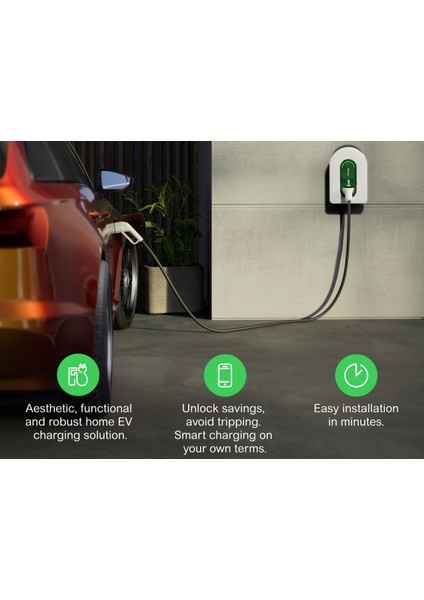 Schneıder Charge Evlink Wallbox 22,1kw Plastik 1xt2 Soket Elektrikli Araç Şarj Istasyonu Yeni Nesil fırsatları