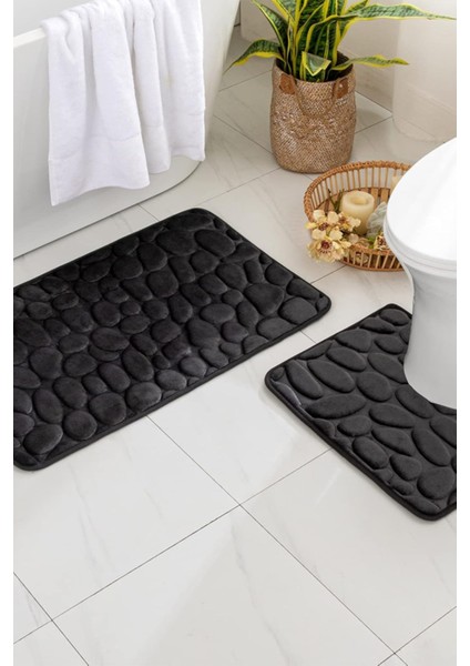 Kaymaz Hafızalı Köpük Banyo Paspası Banyo Kaydırmaz Paspas