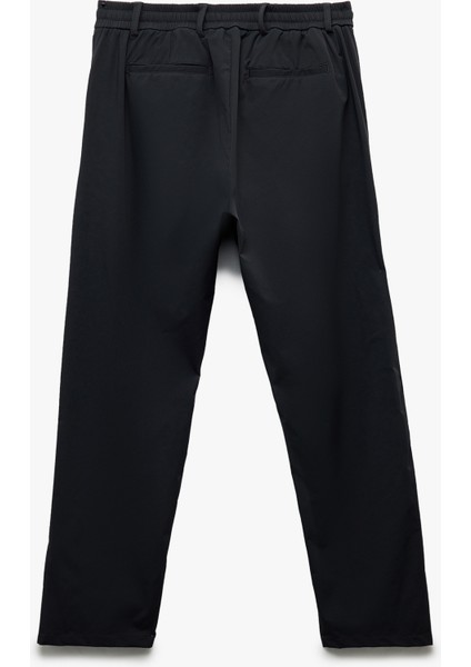 Katlamalı Paça Beli Bağcıklı Düğmeli Esnek Slim Fit Pantolon fiyatları