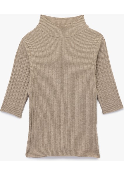 Kısa Kollu Balıkçı Yaka Triko Kazak