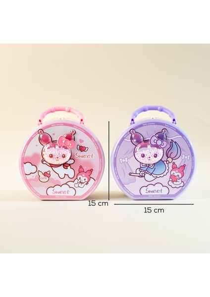 040-1 Metal Şifreli Kilitli Yuvarlak Kumbara Lila 15X15CM modelleri