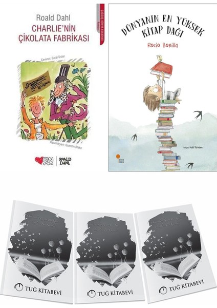 Charlie’nin Çikolata Fabrikası ve Dünyanın En Yüksek Kitap Dağı + Hediyeli
