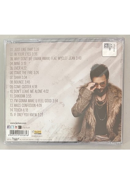 Tarkan Come Closer CD (Jelatininde Sıfır Orjnal Dönem Baskı Cd)