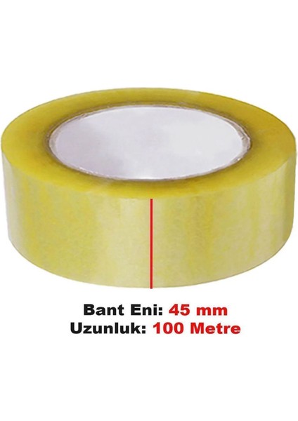 45X100 M Güçlü Yapışkanlı Koli Bandı