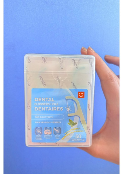 Tek Tek Paketlenmiş Kürdan Tipi Nane Aromalı Diş Ipi (50 Adet)