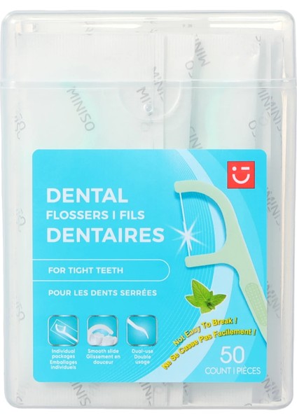 Tek Tek Paketlenmiş Kürdan Tipi Nane Aromalı Diş Ipi (50 Adet) fiyatları