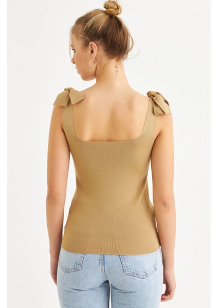 Kadın Camel Triko Bluz YV236 indirimleri