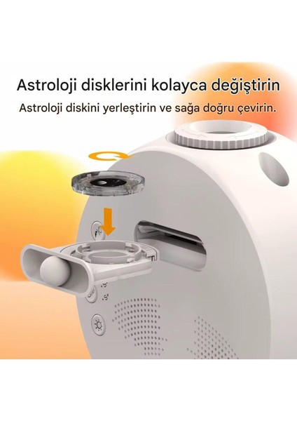 Elite 4K Yıldız Gece Lambası & Galaxy Projektör | Çalar Saatli, Uyandırma Lambası, Tavan Işık Efekti 1 Adet fırsatları