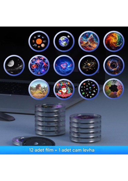 Elite 4K Yıldız Gece Lambası & Galaxy Projektör | Çalar Saatli, Uyandırma Lambası, Tavan Işık Efekti 1 Adet indirimleri