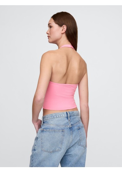 Kadın Pembe Halter Yaka Atlet modelleri
