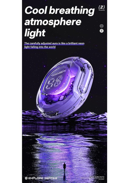 Ultrapods Pro | LED Dijital Gösterge | Şeffaf Tasarım | Bluetooth 5. 3 | ENC Gürültü Engelleme | Dokunmatik Kontrol | IPX4 Suya Dayanıklı