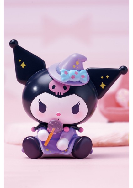 Sanrio Lisanslı Kuromi Şeker Serisi Sürpriz Figürlü Kutu Blind Box modelleri