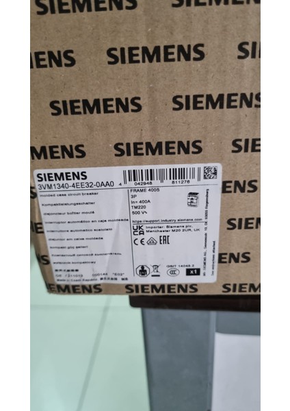 3VM1340-4EE32-0AA0 36KA 400A Kompakt Termik Manyetik Güç Şalteri modelleri