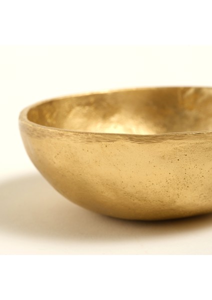 Lotus Pirinç Dekoratif Obje 10X10X4 cm Mat Altın fırsatları