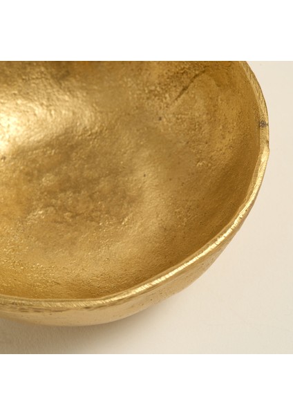 Lotus Pirinç Dekoratif Obje 10X10X4 cm Mat Altın indirimleri