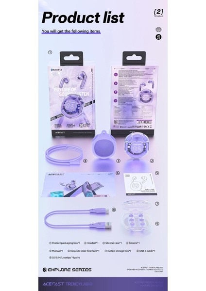 Ultrapods Pro | LED Dijital Gösterge | Şeffaf Tasarım | Bluetooth 5. 3 | ENC Gürültü Engelleme | Dokunmatik Kontrol | IPX4 Suya Dayanıklı