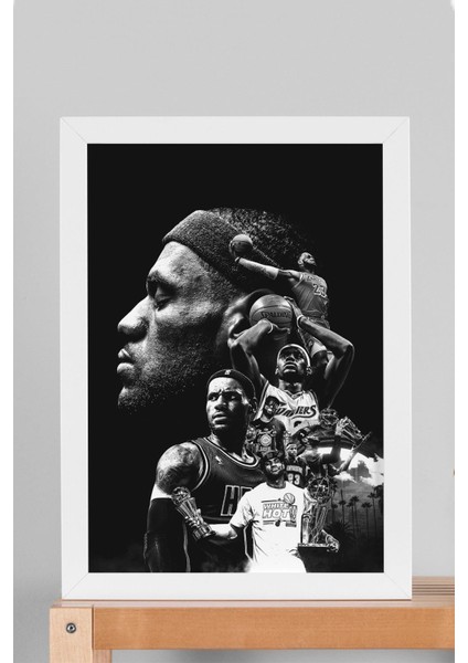 Lebron James Çerçeveli Tablo - Basketbol Nba Posteri Tablo