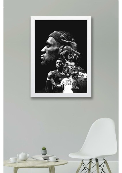 Lebron James Çerçeveli Tablo - Basketbol Nba Posteri Tablo fiyatları