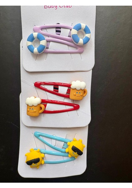 Çocuk Toka Kız Çocuk Çıtçıtlı Pensli Bebek Toka