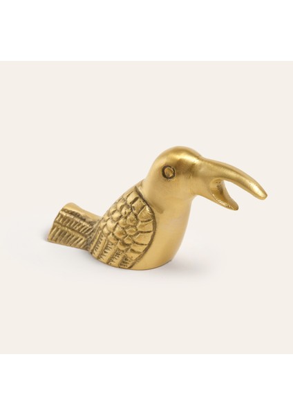 Lotus Pirinç Dekoratif Obje 9X3X5 cm Mat Altın