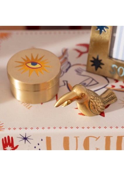 Lotus Pirinç Dekoratif Obje 9X3X5 cm Mat Altın fiyatları