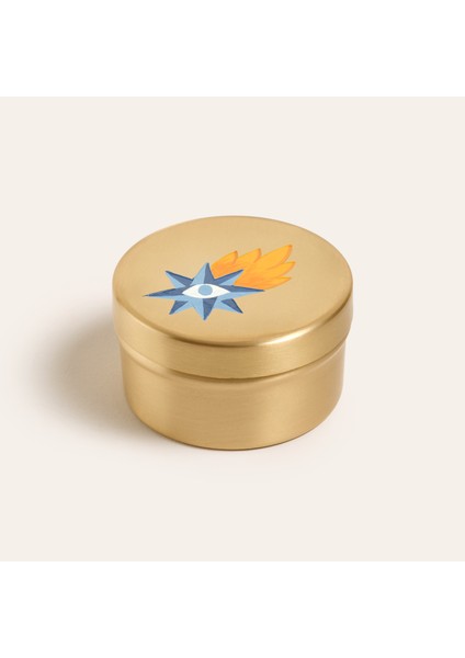 Lotus Pirinç Dekoratif Obje 7X7X4 cm Altın