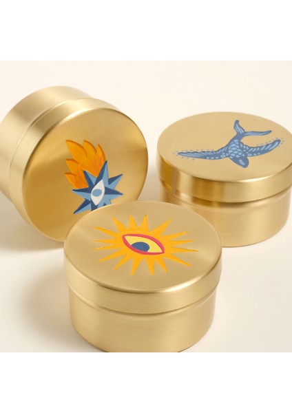 Lotus Pirinç Dekoratif Obje 7X7X4 cm Altın indirimleri