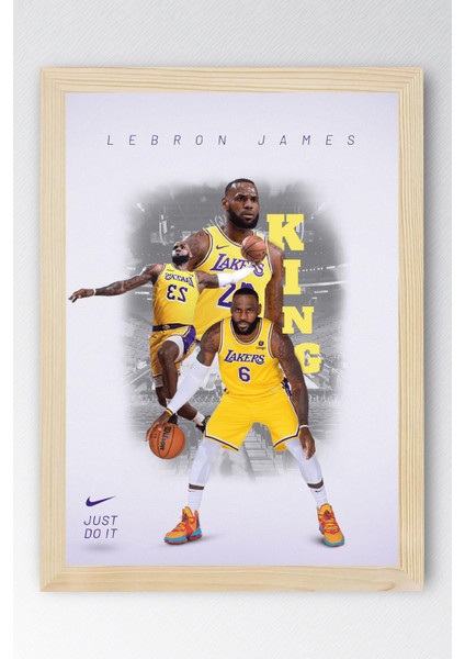 Lebron James Çerçeveli Tablo - Basketbol Nba Posteri Tablo