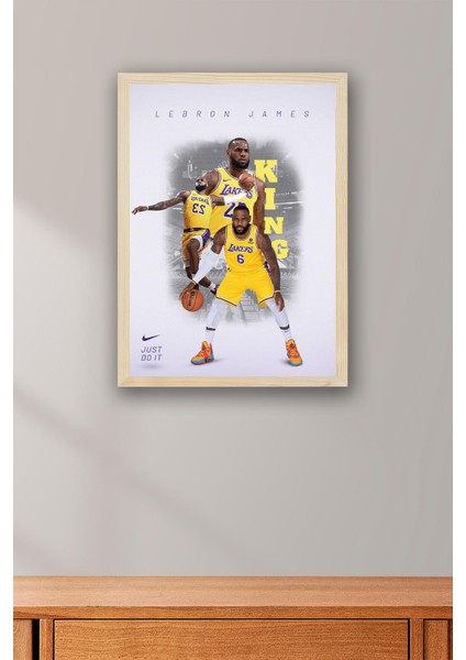 Lebron James Çerçeveli Tablo - Basketbol Nba Posteri Tablo fiyatları