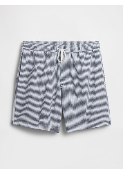 Erkek Koyu Mavi 6" Relaxed Seersucker Mayo fiyatları