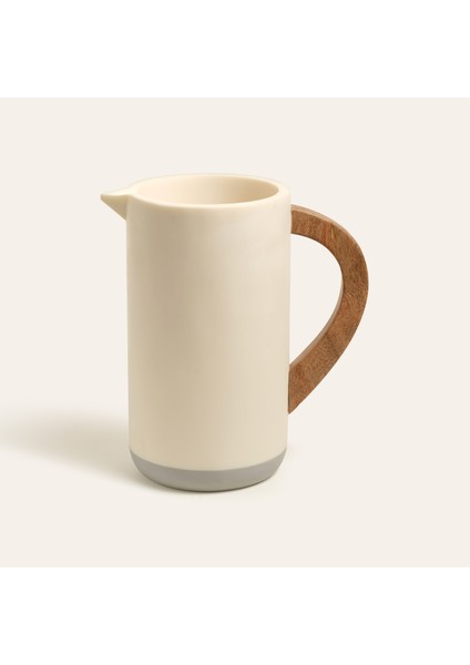 Nohar Reçine - Mango Ağacı Sürahi 22X13X24 cm Natural - Grı