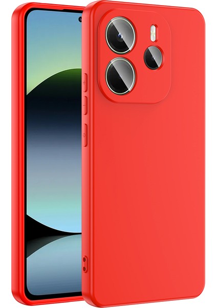 Redmi Note 14 4g Kılıf Mkst Mara Lansman Kapak - Kırmızı