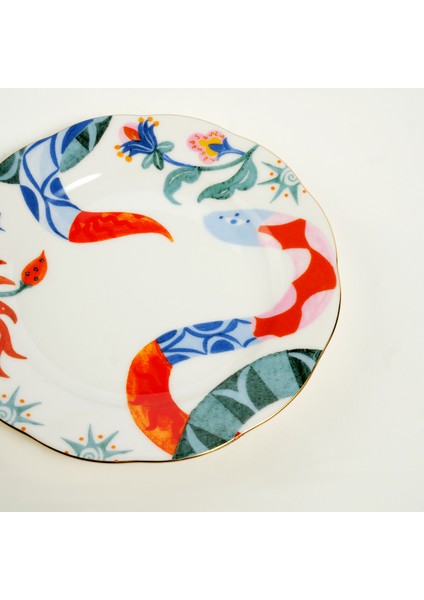 Emet Porselen Pasta Tabağı 20 cm Renkli indirimleri