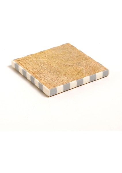 Nohar Mango Ağacı Bardak Altlığı 10X10X4 cm Natural - Grı indirimleri