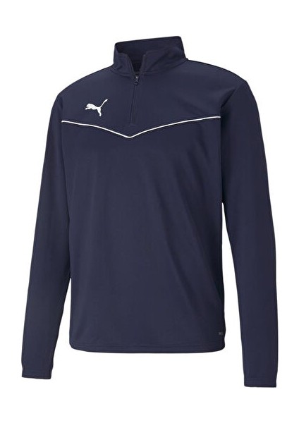 Teamrise 1/4 Zip Top Erkek Futbol Antrenman Uzun Kollu Tişört 65739406 Lacivert
